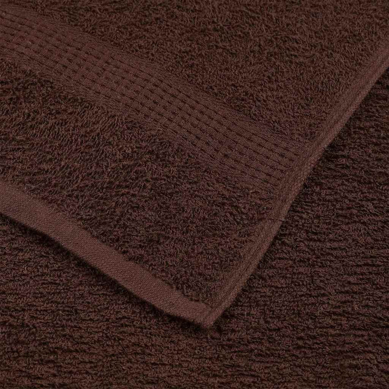 vidaXL Asciugamani FROGN 4 pz Marrone 30x30 cm 360 g/m² - Image 4 of 5