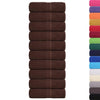 vidaXL Asciugamani FROGN 10 pz Marrone 30x30 cm 360 g/m² - Image 1 of 5