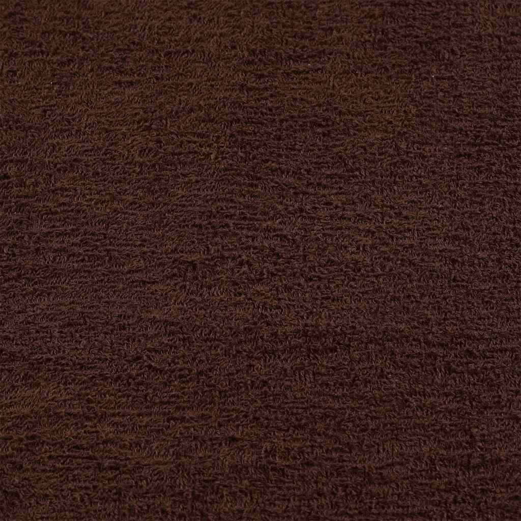 vidaXL Asciugamani FROGN 10 pz Marrone 30x30 cm 360 g/m² - Image 3 of 5