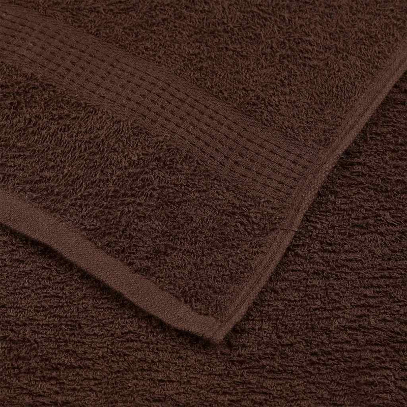 vidaXL Asciugamani FROGN 10 pz Marrone 50x100 cm 360 g/m² - Image 4 of 5