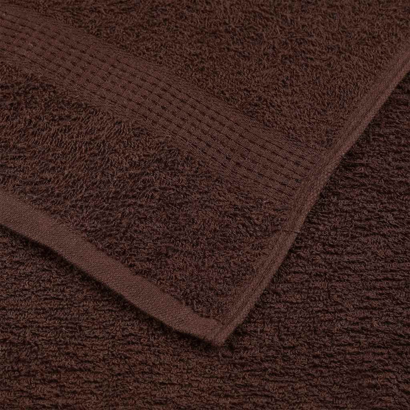 vidaXL Asciugamani da bagno FROGN 2 pz Marrone 100x150 cm 360 g/m² - Image 4 of 5