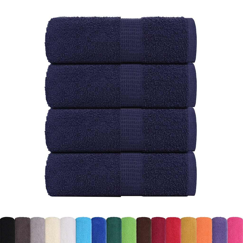 vidaXL Toallas de baño FROGN 10 unidades Azul marino 30x30 cm 360 g/m² - Image 2 of 15