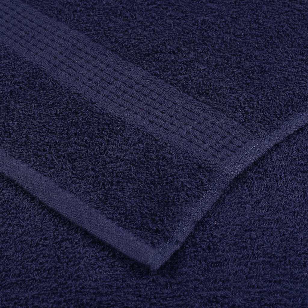 vidaXL Asciugamani da bagno FROGN 4 pz Blu navy 100x150 cm 360 g/m² - Image 4 of 5