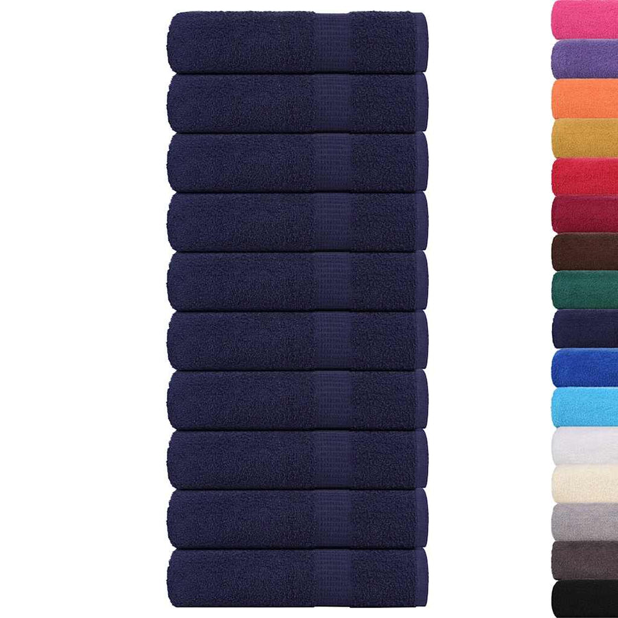 Asciugamani da bagno FROGN 10 pz Blu navy 100x150 cm 360 g/m² - immagine 1 | SolPatio