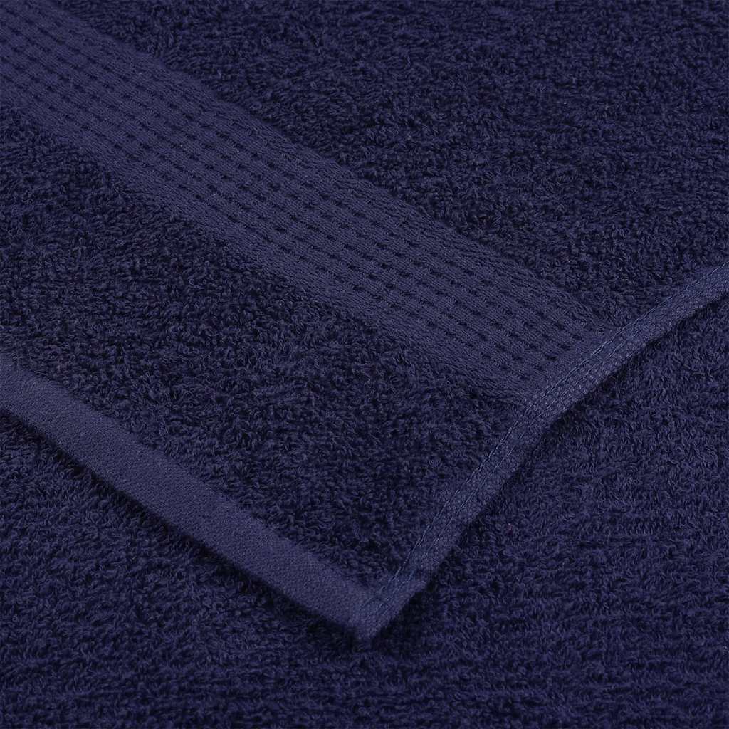 vidaXL Asciugamani da bagno FROGN 10 pz Blu navy 100x150 cm 360 g/m² - Image 3 of 5