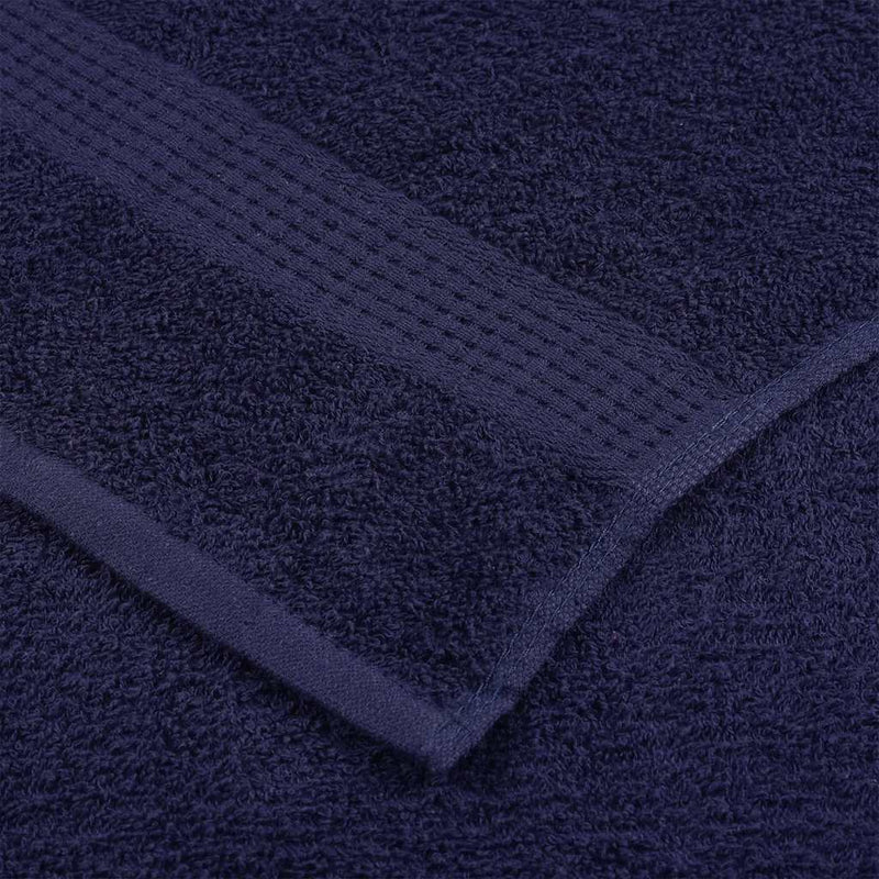 vidaXL Asciugamani da bagno FROGN 10 pz Blu navy 100x150 cm 360 g/m² - Image 3 of 5
