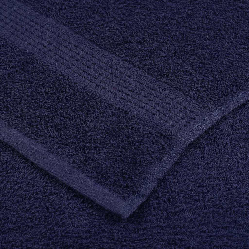 vidaXL Asciugamani per sauna FROGN 2 pezzi blu navy 80x200 cm 360 g/m² - Image 4 of 5
