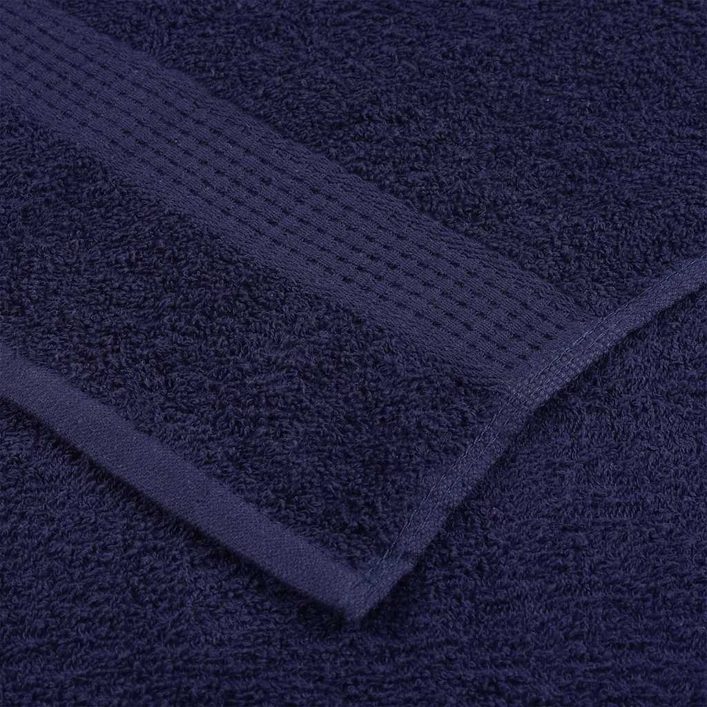 Asciugamani per sauna 10 pezzi Cotone OEKO-TEX 360 g/m² 80×200 cm Blu navy - Image 4 of 5