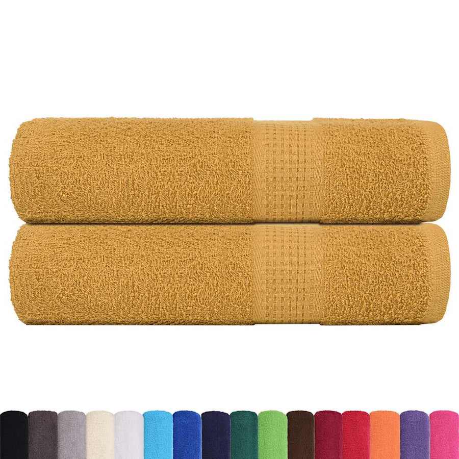 Asciugamani FROGN 2 pz Oro 50x100 cm 360 g/m² - immagine 1 | SolPatio