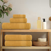 vidaXL Asciugamani FROGN 2 pz Oro 50x100 cm 360 g/m² - Image 2 of 5