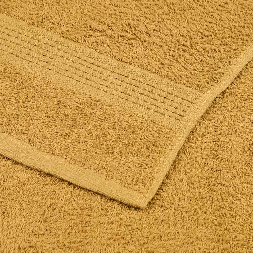 vidaXL Towel FROGN 10 pcs Gold 50x100 cm 360 gsm - Image 11 of 15