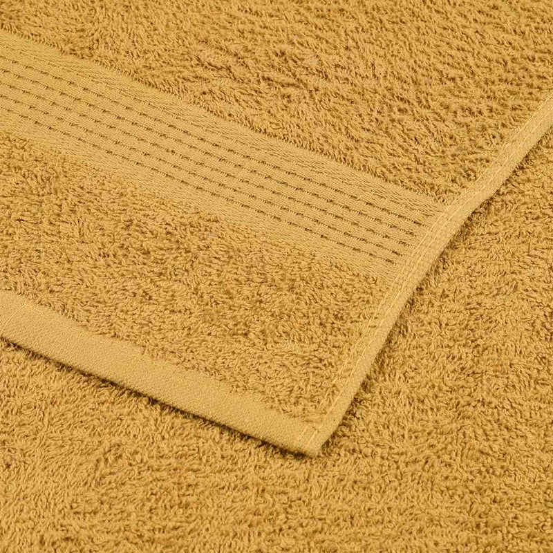 vidaXL Asciugamani da doccia FROGN 10 pz Oro 70x140 cm 360 g/m² - Image 4 of 5
