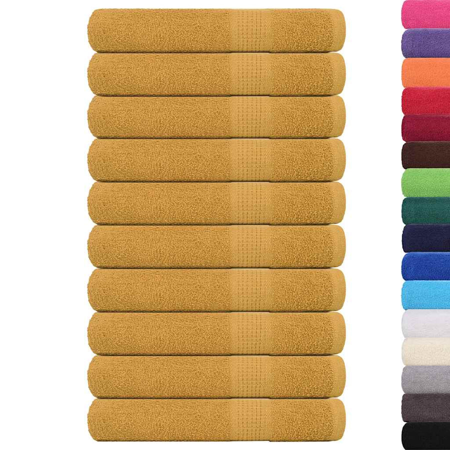 Asciugamani FROGN 10 pz Oro 100x200 cm 360 g/m² - immagine 1 | SolPatio