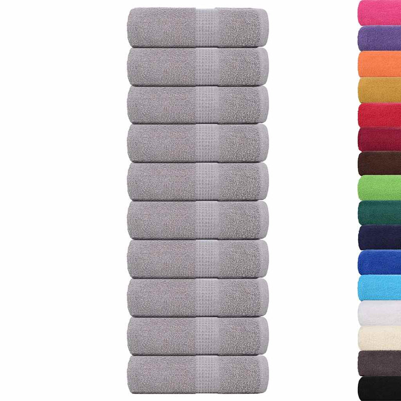 vidaXL Asciugamani FROGN 10 pz Grigio 30x30 cm 360 g/m² - Image 1 of 5