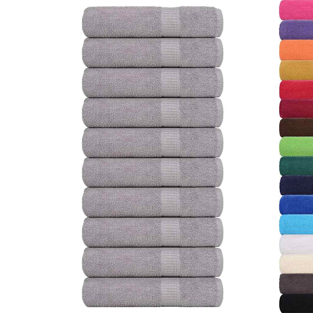 vidaXL Asciugamani FROGN 10 pz Grigio 50x100 cm 360 g/m² - Image 1 of 5