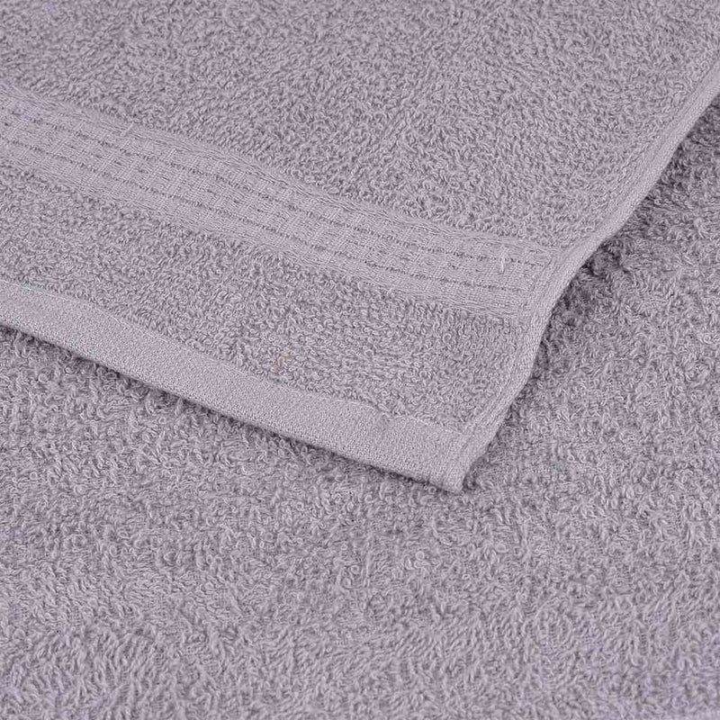 vidaXL Asciugamani da doccia FROGN 2 pz Grigio 70x140 cm 360 g/m² - Image 4 of 5