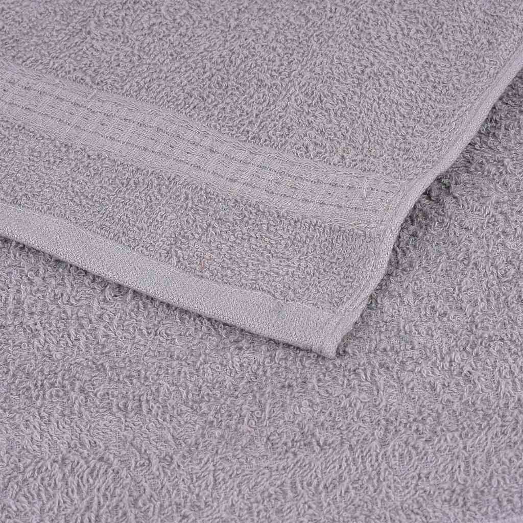 Asciugamani per sauna FROGN 4 pz Grigio 80×200 cm 360 g/m² - Image 4 of 5