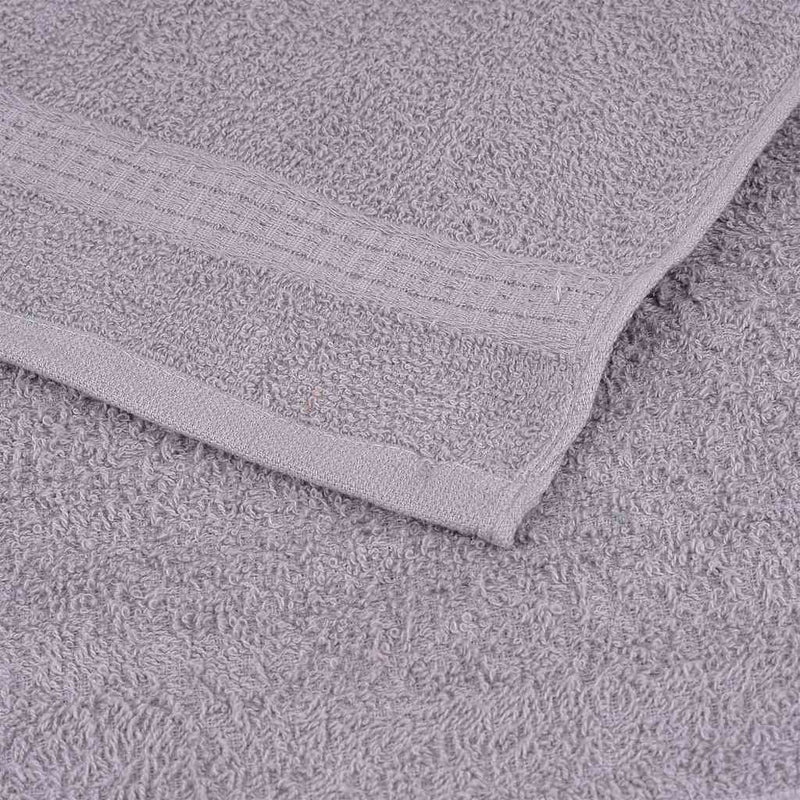 vidaXL Asciugamani FROGN 4 pz Grigio 100x200 cm 360 g/m² - Image 4 of 5