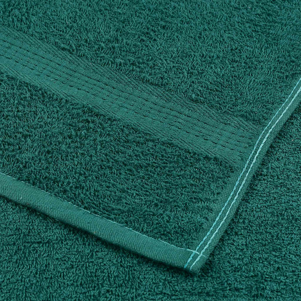 vidaXL Asciugamani da doccia FROGN 2 pz Verde 70x140 cm 360 g/m² - Image 4 of 5