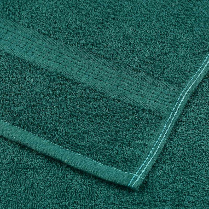 vidaXL Asciugamani da doccia FROGN 2 pz Verde 70x140 cm 360 g/m² - Image 4 of 5