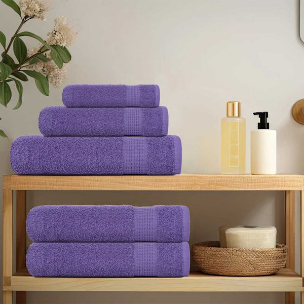 Asciugamani per ospiti FROGN 2 pz Viola 30x50 cm 360 g/m² - immagine 2 | SolPatio