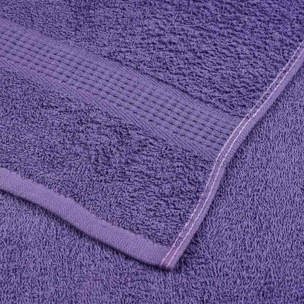 vidaXL Asciugamani per ospiti FROGN 2 pz Viola 30x50 cm 360 g/m² - Image 4 of 5