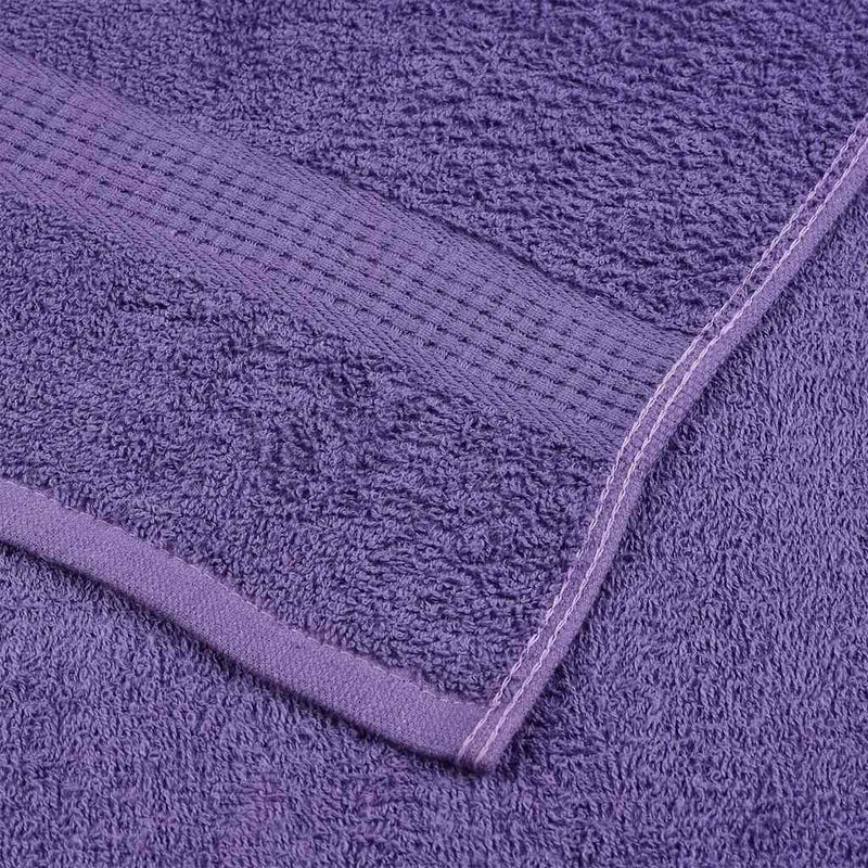 vidaXL Asciugamani per ospiti FROGN 2 pz Viola 30x50 cm 360 g/m² - Image 4 of 5
