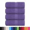 vidaXL Asciugamani per ospiti FROGN 4 pz Viola 30x50 cm 360 g/m² - Image 1 of 5