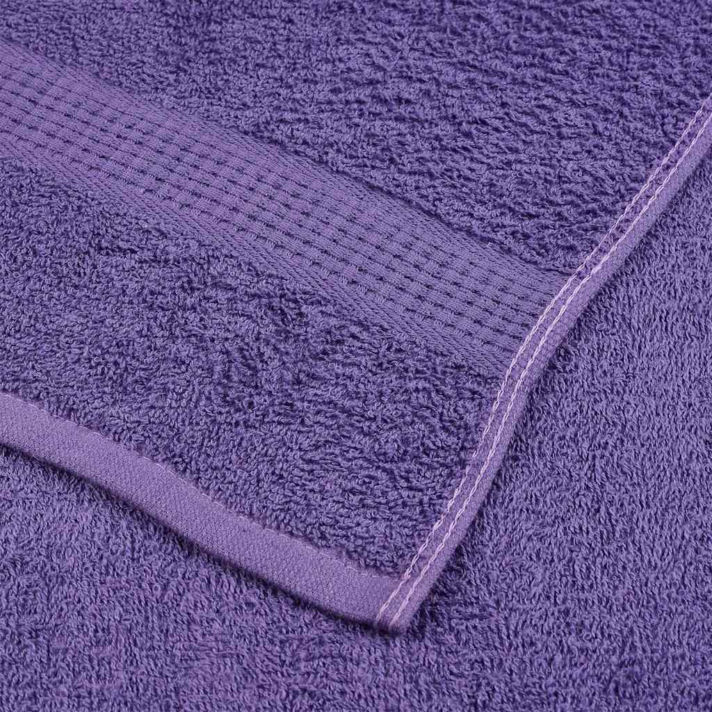 vidaXL Asciugamani per ospiti FROGN 4 pz Viola 30x50 cm 360 g/m² - Image 4 of 5