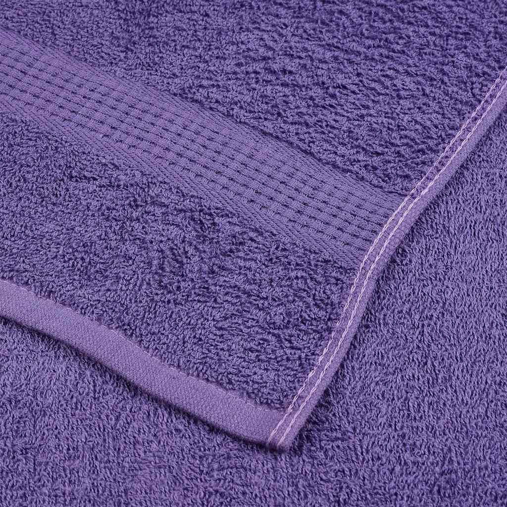 vidaXL Asciugamani da doccia FROGN 10 pz Viola 70x140 cm 360 g/m² - Image 4 of 5
