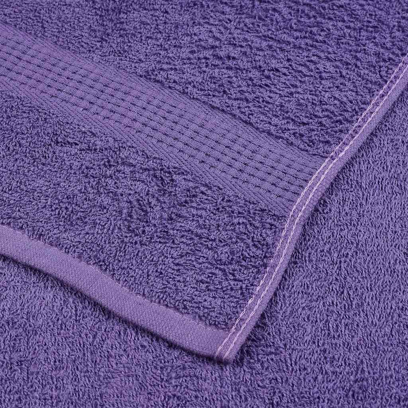 vidaXL Asciugamani da doccia FROGN 10 pz Viola 70x140 cm 360 g/m² - Image 4 of 5