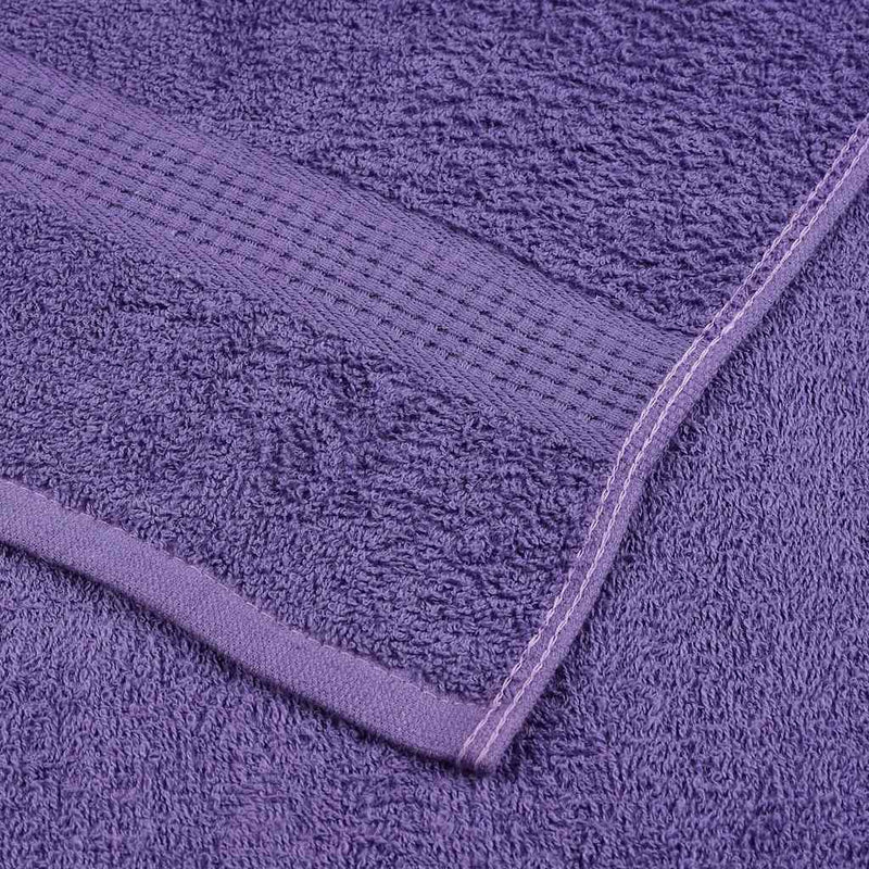 vidaXL Asciugamani da bagno FROGN 2 pz Viola 100x150 cm 360 g/m² - Image 4 of 5