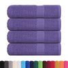 vidaXL Asciugamani da bagno FROGN 4 pz Viola 100x150 cm 360 g/m² - Image 1 of 5