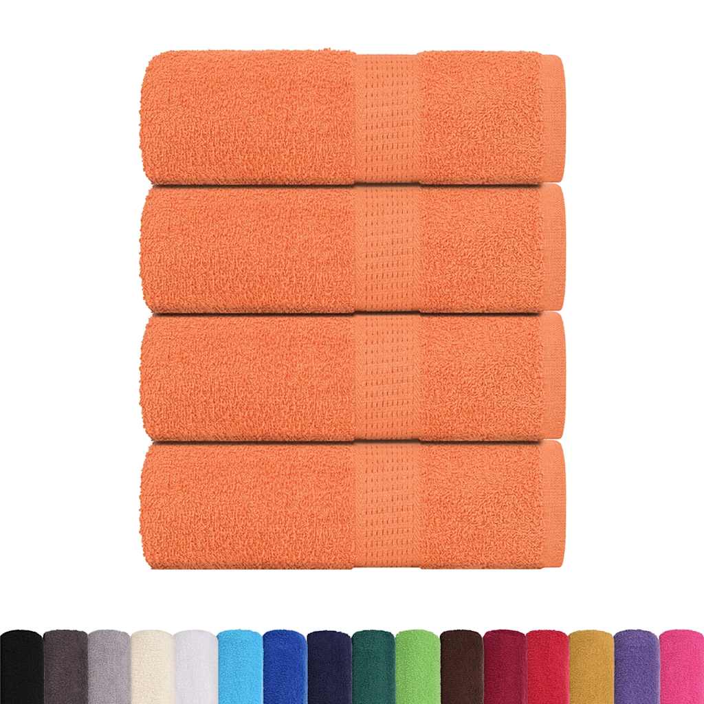 vidaXL Asciugamani FROGN 4 pz Arancione 30x30 cm 360 g/m² - Image 1 of 5
