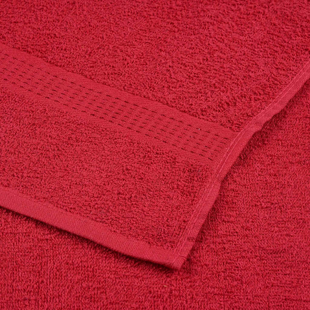 vidaXL Asciugamani per ospiti FROGN 4 pz Rosso 30x50 cm 360 g/m² - Image 4 of 5