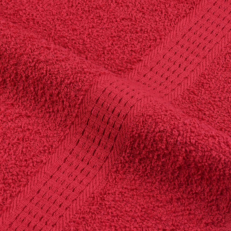 vidaXL Asciugamani FROGN 4 pz Rosso 50x100 cm 360 g/m² - Image 5 of 5