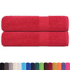 vidaXL Asciugamani da bagno FROGN 2 pz Rosso 100x150 cm 360 g/m² - Image 1 of 5