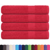 vidaXL Asciugamani per sauna FROGN 4 pezzi Rosso 80x200 cm 360 g/m² - Image 1 of 5