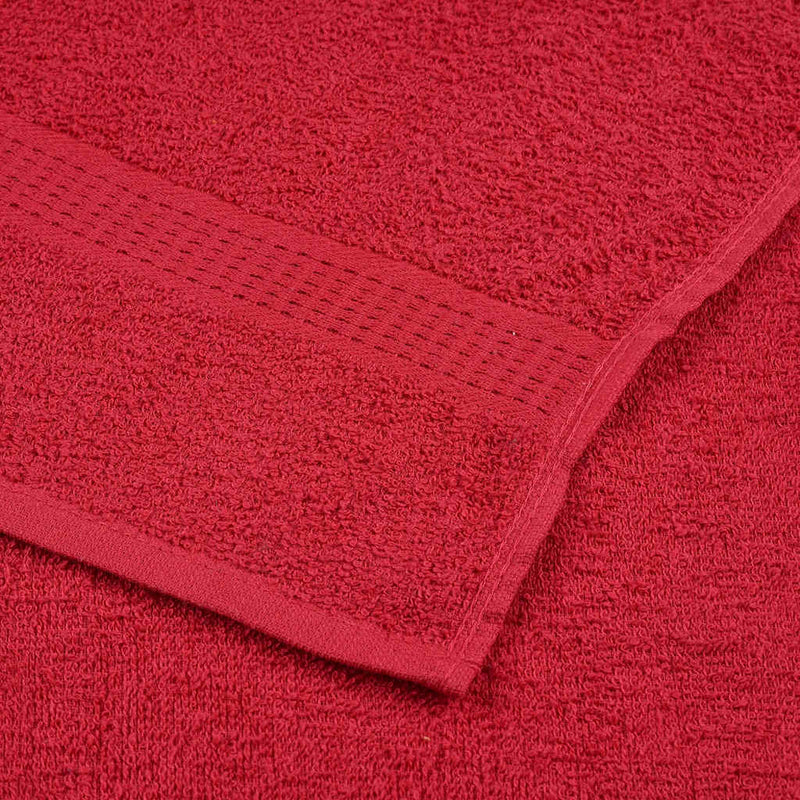 vidaXL Asciugamani per sauna FROGN 4 pezzi Rosso 80x200 cm 360 g/m² - Image 4 of 5