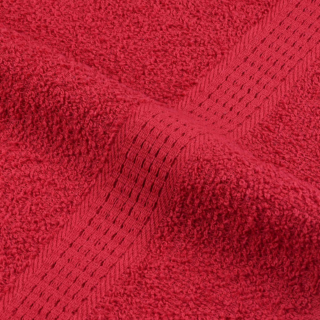 vidaXL Asciugamani per sauna FROGN 10 pezzi Rosso 80x200 cm 360 g/m² - Image 5 of 5