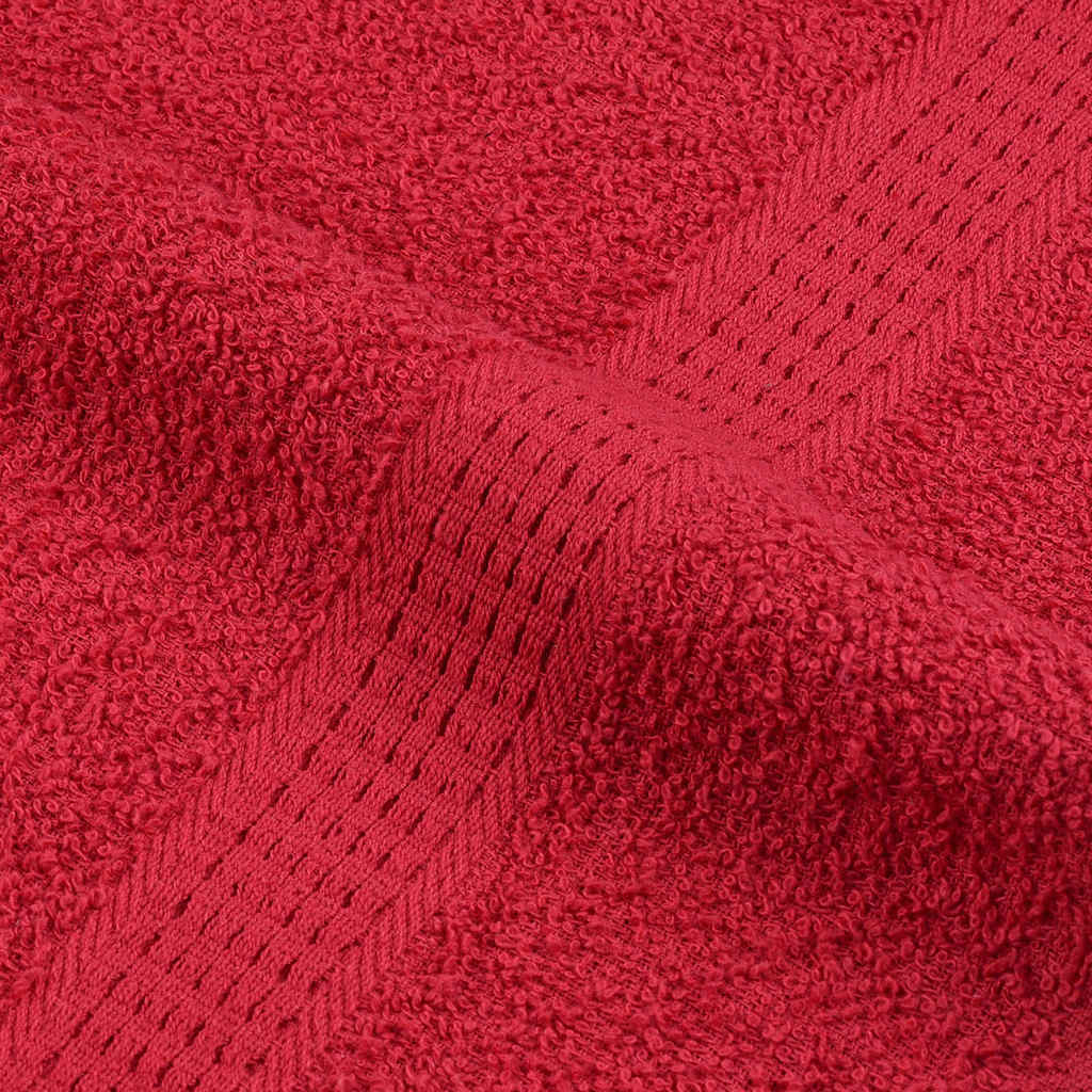 vidaXL Asciugamani FROGN 10 pz Rosso 100x200 cm 360 g/m² - Image 5 of 5