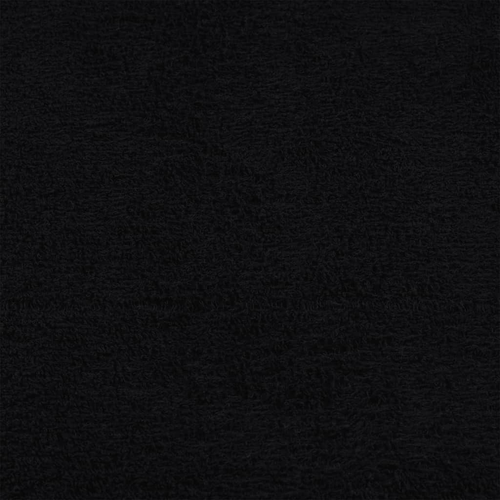 vidaXL Asciugamani per ospiti FROGN 4 pz Nero 30x50 cm 360 g/m² - Image 3 of 5