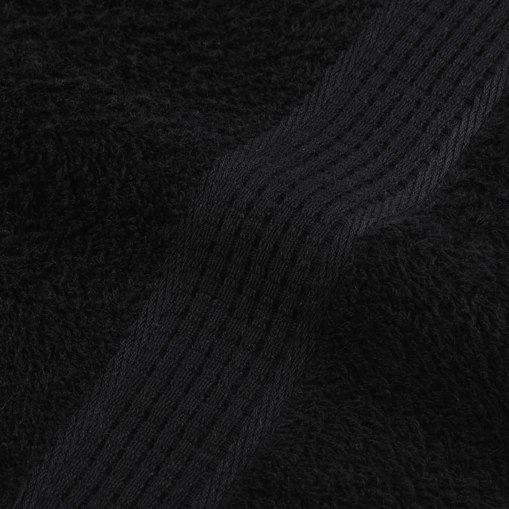 vidaXL Asciugamani per ospiti FROGN 4 pz Nero 30x50 cm 360 g/m² - Image 5 of 5