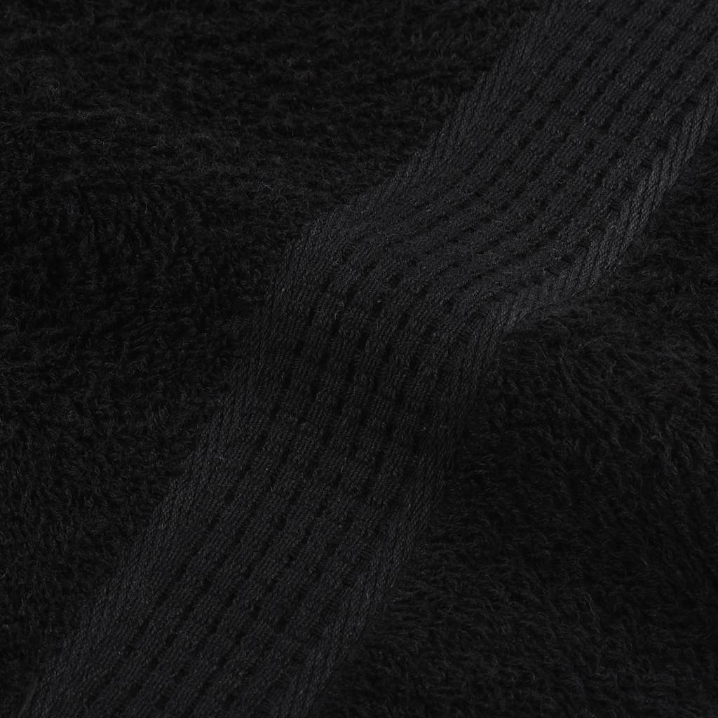 vidaXL Asciugamani per ospiti FROGN 10 pz Nero 30x50 cm 360 g/m² - Image 5 of 5