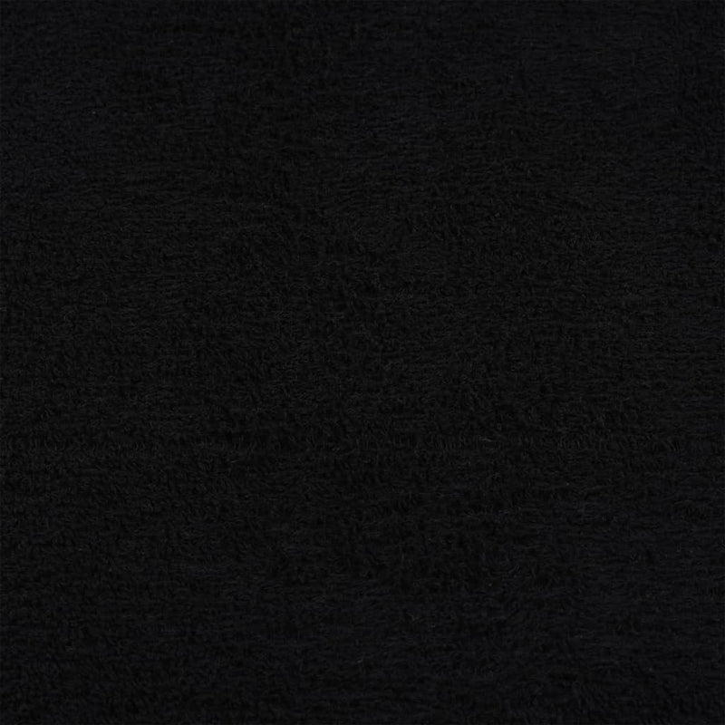 vidaXL Asciugamani da doccia FROGN 2 pz Nero 70x140 cm 360 g/m² - Image 3 of 5