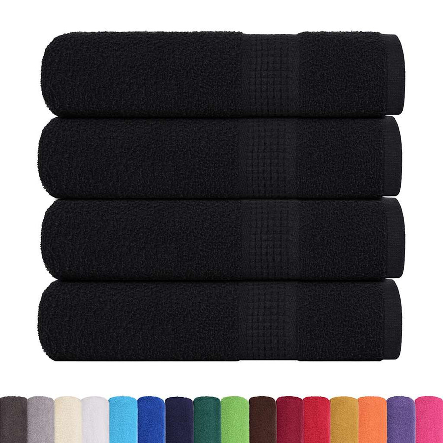Asciugamani da doccia FROGN 4 pz Nero 70x140 cm 360 g/m² - immagine 1 | SolPatio