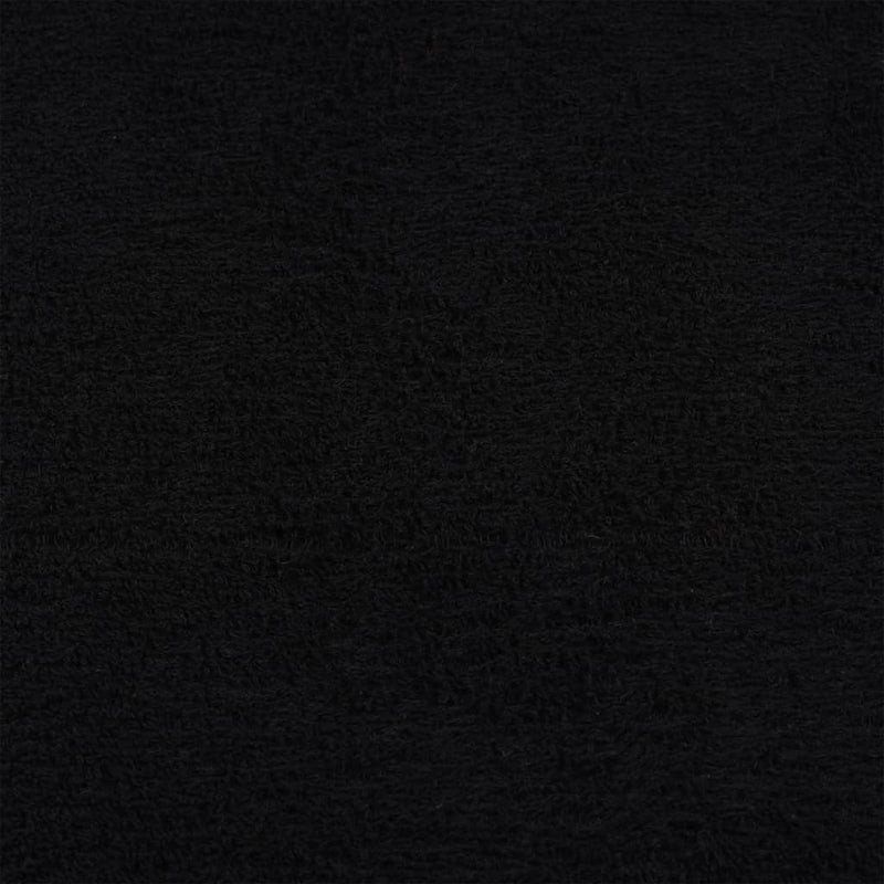 vidaXL Asciugamani da doccia FROGN 4 pz Nero 70x140 cm 360 g/m² - Image 3 of 5