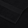 vidaXL Asciugamani da doccia FROGN 4 pz Nero 70x140 cm 360 g/m² - Image 4 of 5