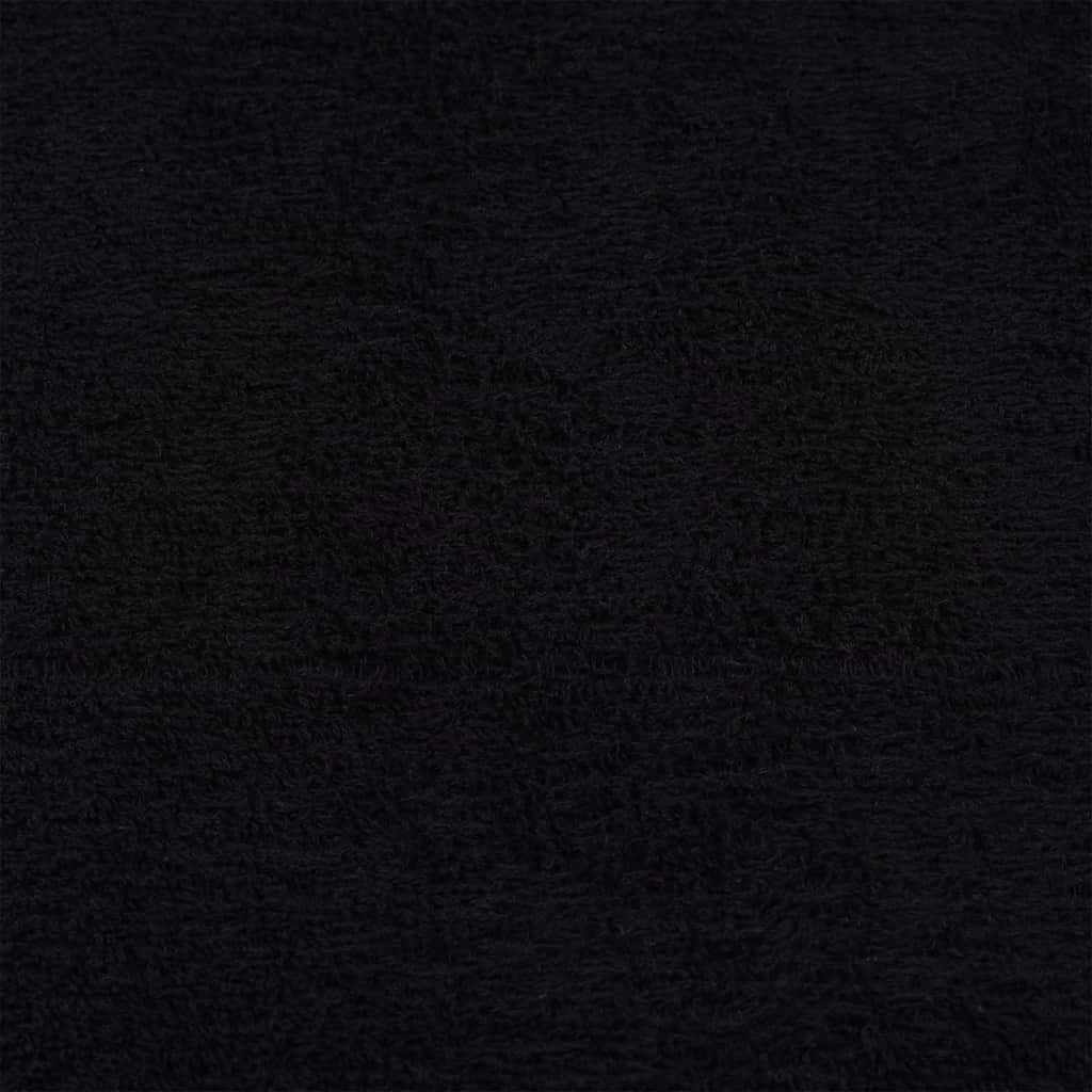 vidaXL Asciugamani per sauna FROGN 2 pz Nero 80x200 cm 360 g/m² - Image 3 of 5