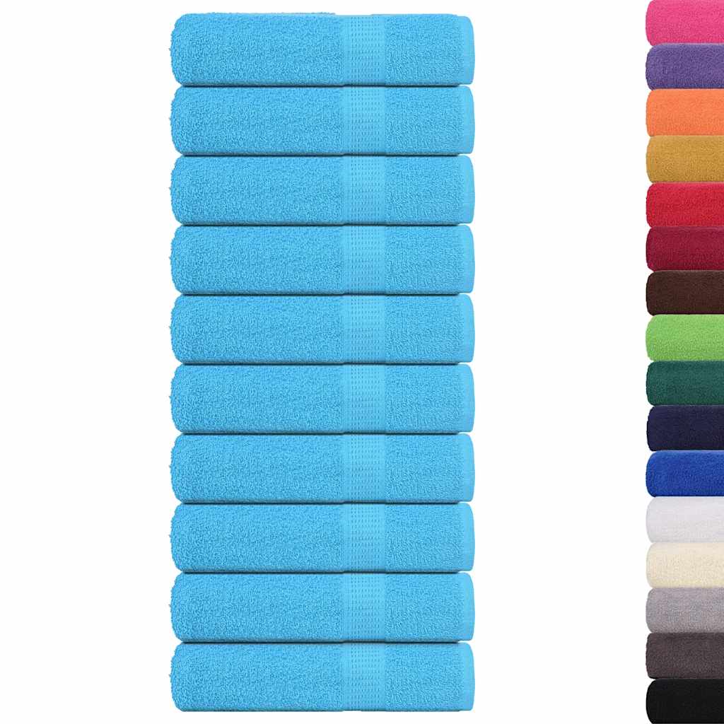 vidaXL Asciugamani da doccia FROGN 10 pz Turchese 70x140 cm 360 g/m² - Image 1 of 5